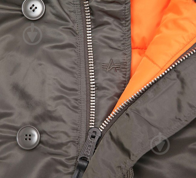 Куртка-парка мужская зимняя Alpha Industries N-3B Down AL-IND-N3B-D-GR р.M grey - фото 3