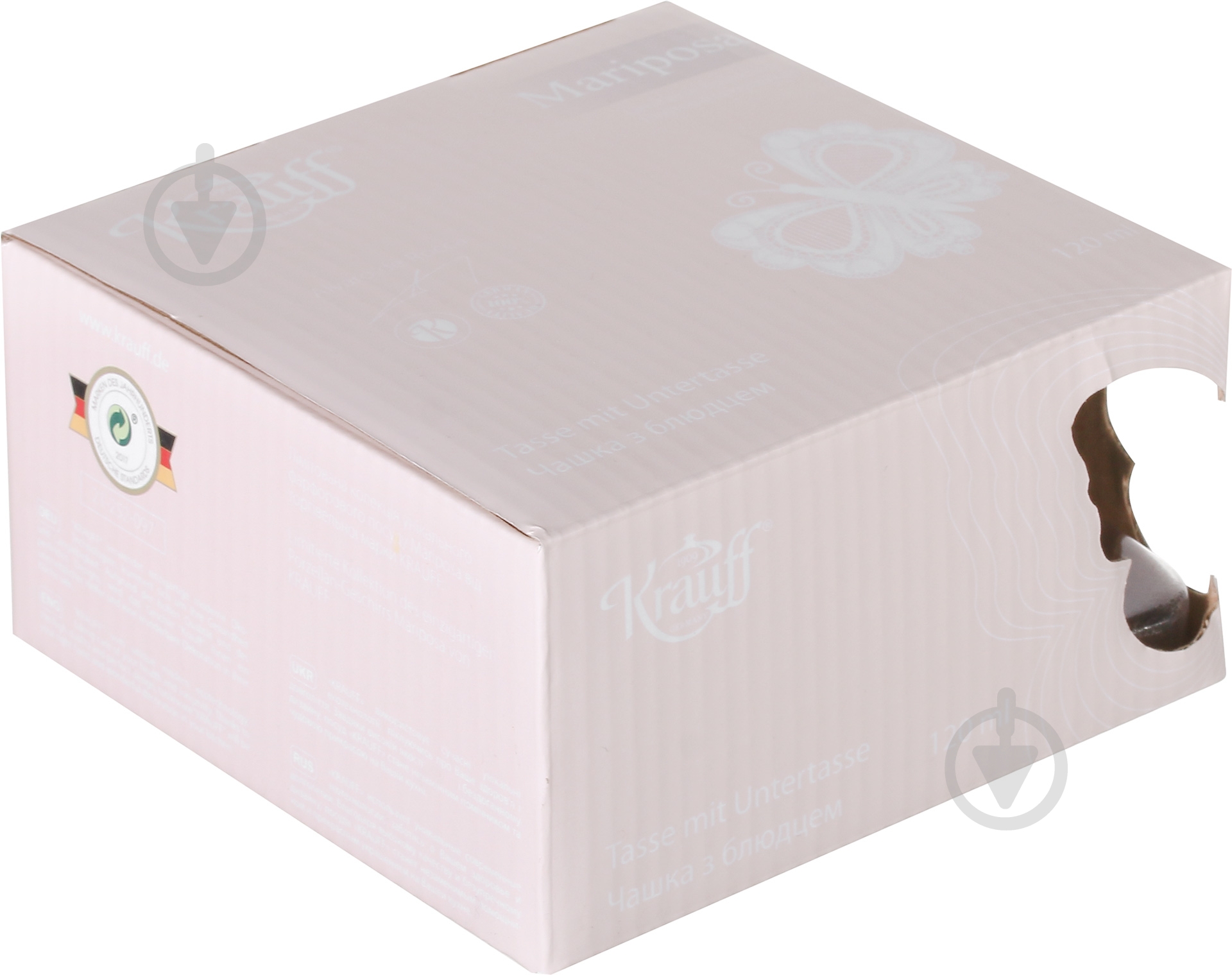 Чашка с блюдцем Krauff Mariposa 120 мл 21-252-097 - фото 6