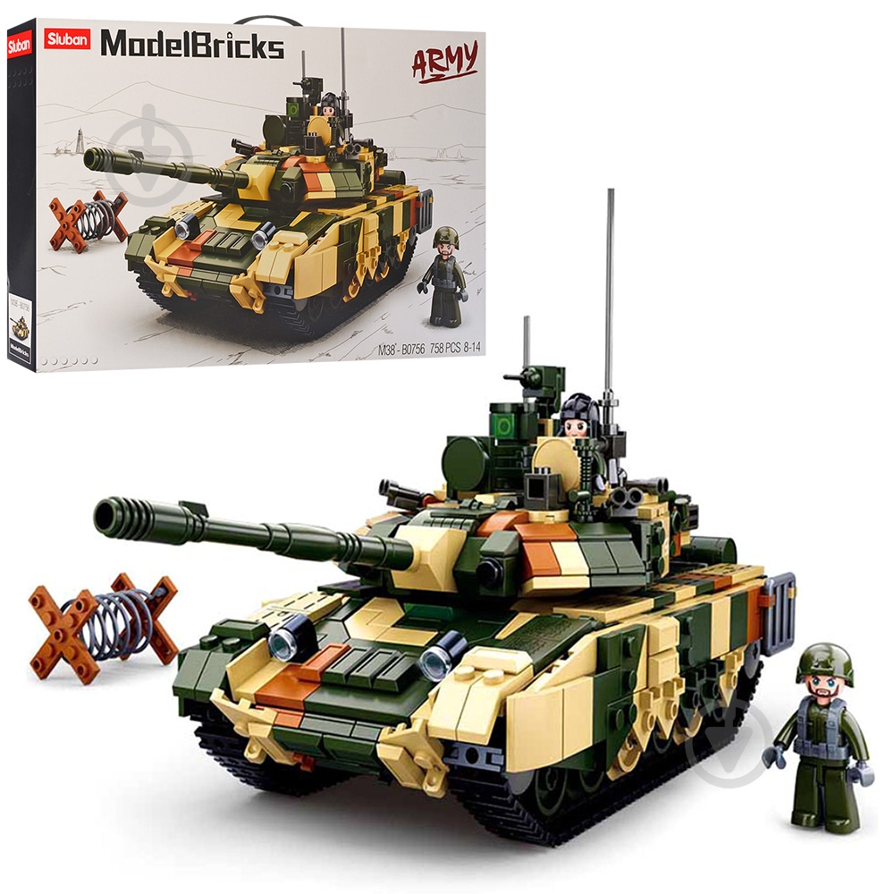 Конструктор Sluban Model Bricks: Танк M38-B0756 - фото 1 Конструктор Sluban Model Bricks: Танк M38-B0756 - фото 1