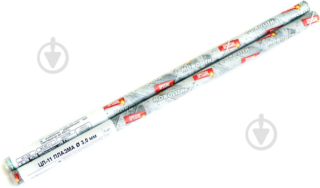 Электроды сварочные Monolith ЦЛ-11 Плазма 3 мм 3 шт. - фото 1 Электроды сварочные Monolith ЦЛ-11 Плазма 3 мм 3 шт. - фото 1
