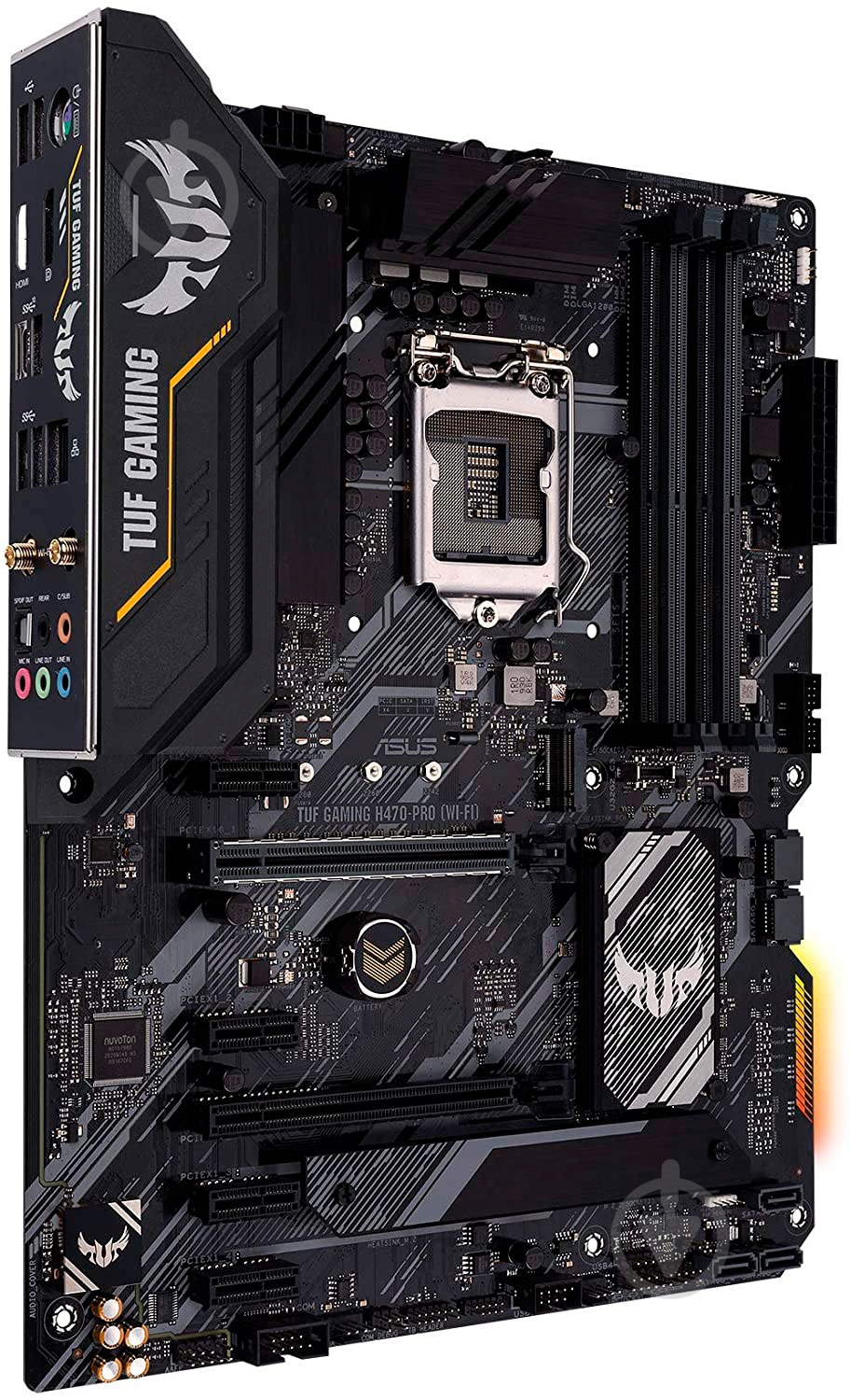 Материнська плата Asus TUF GAMING H470-PRO (Socket 1200, Intel H470, ATX) - фото 2