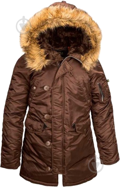 Куртка-парка женская зимняя Alpha Industries N-3B AL-IND-N3B-C р.XL кофе - фото 1 Куртка-парка женская зимняя Alpha Industries N-3B AL-IND-N3B-C р.XL кофе - фото 1
