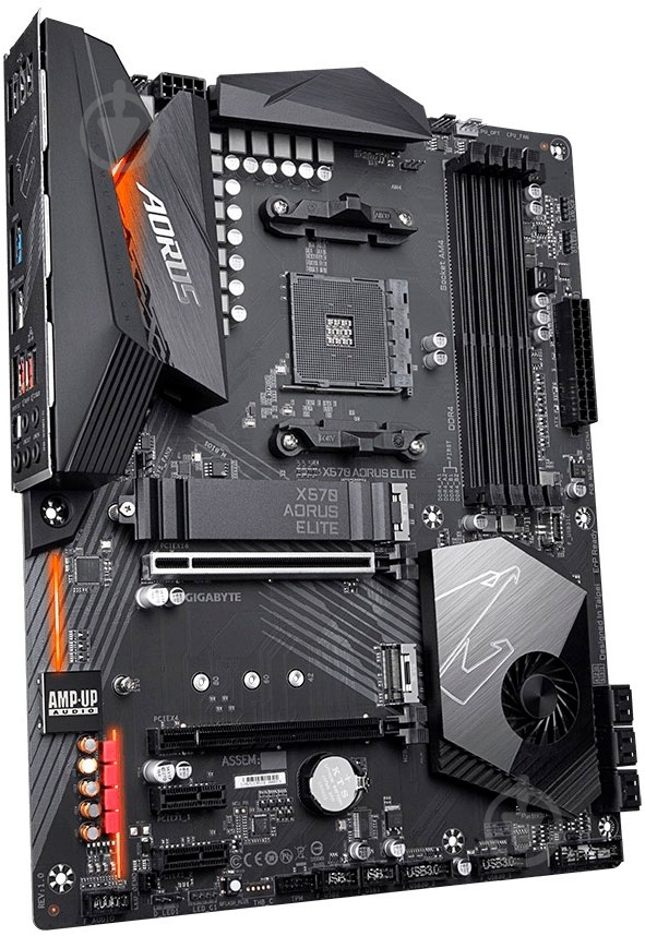 Материнская плата Gigabyte X570 AORUS ELITE (Socket AM4, AMD X570, ATX) - фото 1 Материнская плата Gigabyte X570 AORUS ELITE (Socket AM4, AMD X570, ATX) - фото 1
