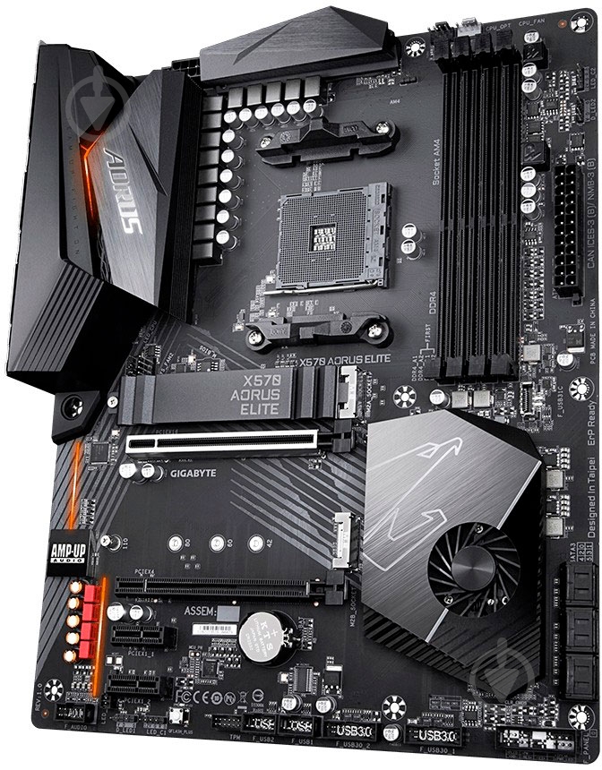 Материнская плата Gigabyte X570 AORUS ELITE (Socket AM4, AMD X570, ATX) - фото 3 Материнская плата Gigabyte X570 AORUS ELITE (Socket AM4, AMD X570, ATX) - фото 3