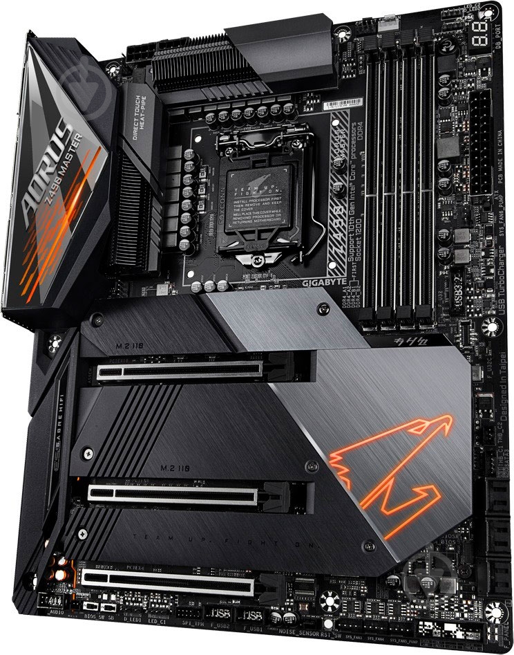 Материнская плата Gigabyte Z490 AORUS MASTER (Socket 1200, Intel Z490, ATX) - фото 3 Материнская плата Gigabyte Z490 AORUS MASTER (Socket 1200, Intel Z490, ATX) - фото 3