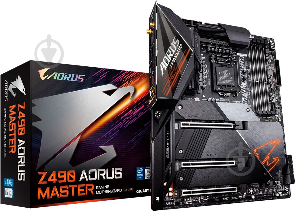 Материнская плата Gigabyte Z490 AORUS MASTER (Socket 1200, Intel Z490, ATX) - фото 5 Материнская плата Gigabyte Z490 AORUS MASTER (Socket 1200, Intel Z490, ATX) - фото 5
