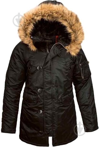 Куртка-парка женская зимняя Alpha Industries N-3B AL-IND-N3B-BL р.XL черная - фото 1