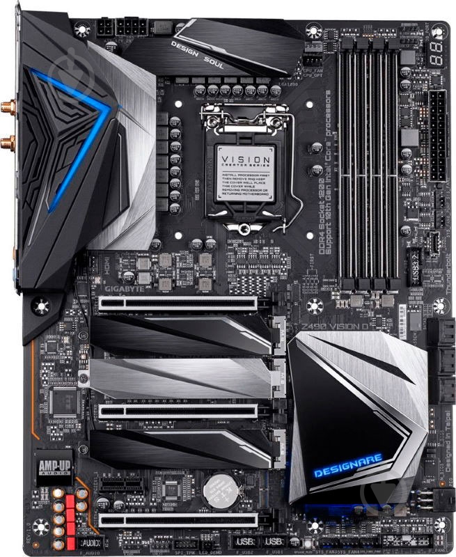 Материнська плата Gigabyte Z490 VISION D (Socket 1200, Intel Z490, ATX) - фото 2