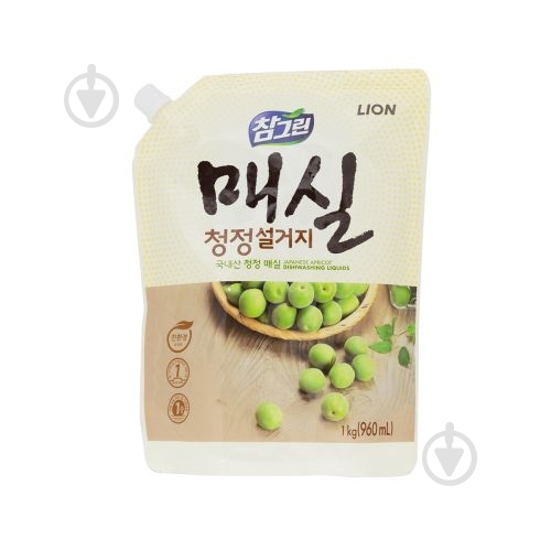 Средство для ручного мытья посуды LION Японский абрикос (запасной блок) 0,96 л - фото 1 Средство для ручного мытья посуды LION Японский абрикос (запасной блок) 0,96 л - фото 1