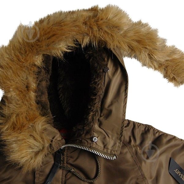 Куртка-парка мужская демисезонная Alpha Industries N-3B Slim Fit р.L красно-коричневая - фото 2