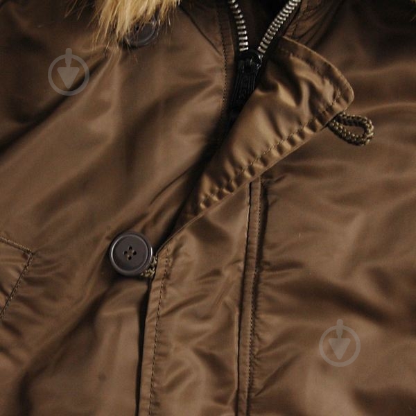 Куртка-парка мужская демисезонная Alpha Industries N-3B Slim Fit р.L красно-коричневая - фото 5