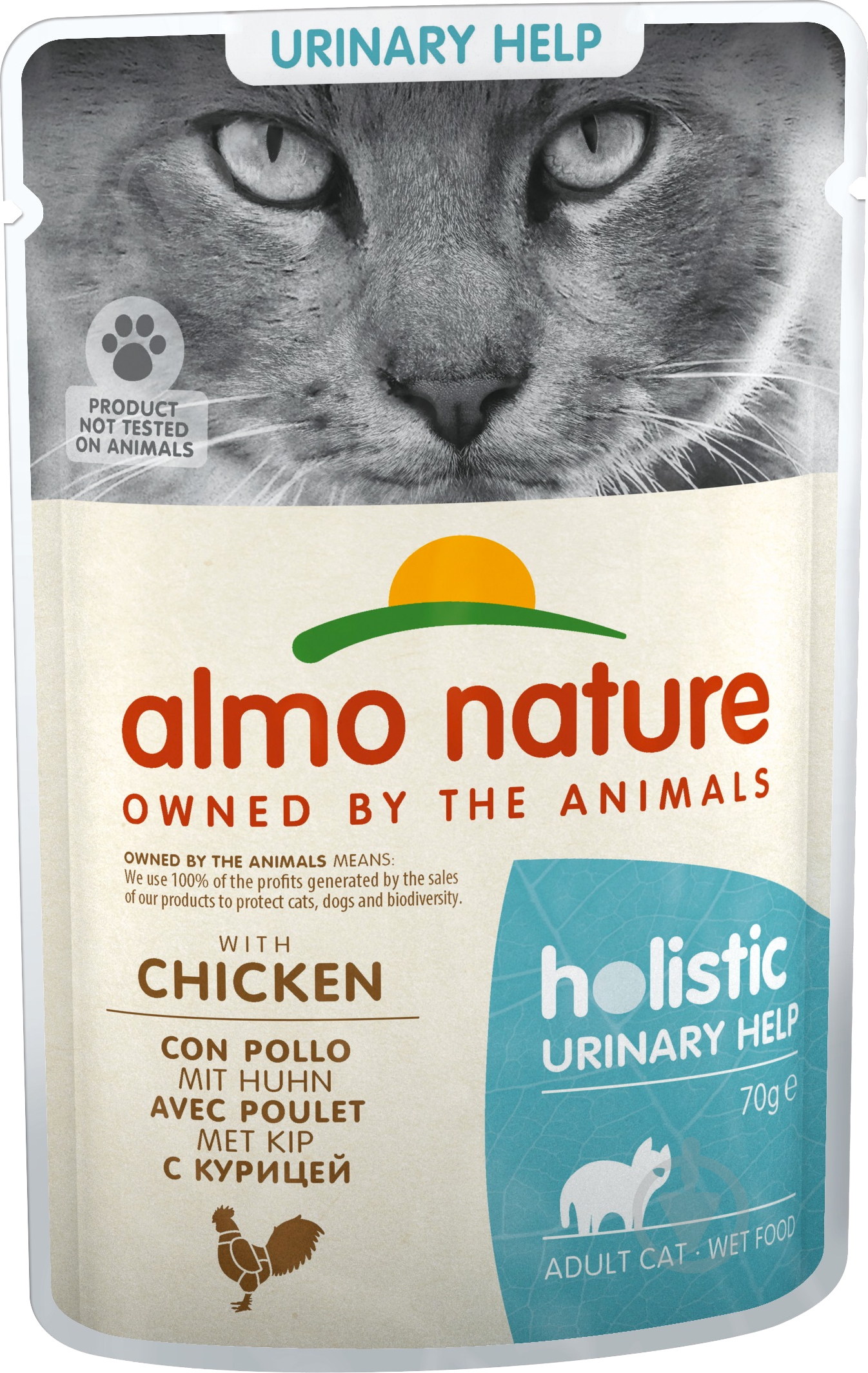 Консерва для котів з профілактикою сечокам'яної хвороби Almo Nature Holistic Functional Cat з куркою 70 г - фото 1 Консерва для котів з профілактикою сечокам'яної хвороби Almo Nature Holistic Functional Cat з куркою 70 г - фото 1