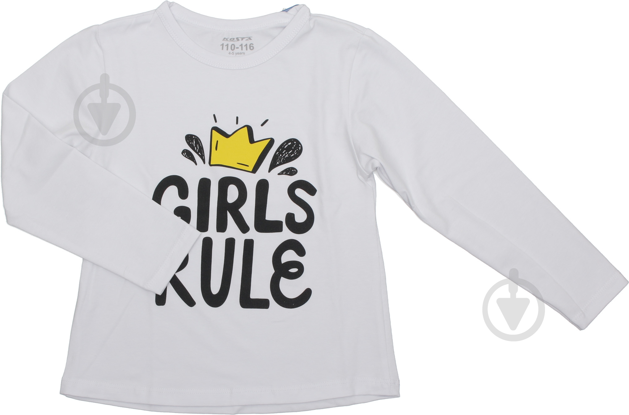 Джемпер для девочки KOSTA 0057-8 р.146 белый с рисунком - фото 1