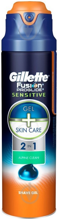 Гель для бритья Gillette Fusion ProGlide Sensitive Alpine Clean 170 мл - фото 1