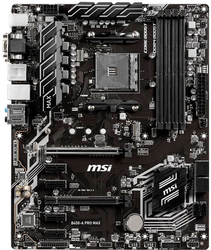 Материнская плата MSI B450-A PRO MAX (Socket AM4, Intel B450, mirco ATX) - фото 2