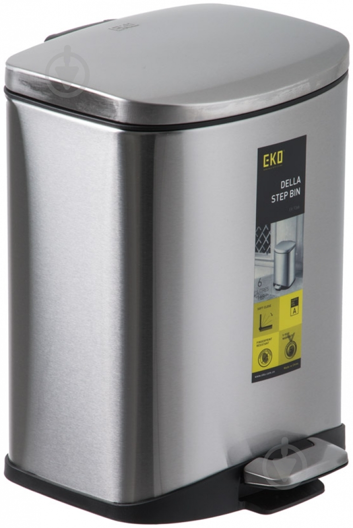 Ведро с педалью EKO DEVELOPMENT LIMITED LUX 9366MT - фото 1 Ведро с педалью EKO DEVELOPMENT LIMITED LUX 9366MT - фото 1