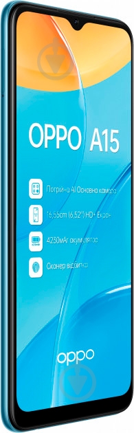 Смартфон OPPO A15 2/32GB blue (CPH2185) - фото 3 Смартфон OPPO A15 2/32GB blue (CPH2185) - фото 3