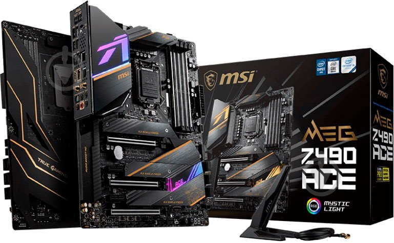 Материнская плата MSI MEG Z490 ACE (Socket 1200, Intel Z490, ATX) - фото 5 Материнская плата MSI MEG Z490 ACE (Socket 1200, Intel Z490, ATX) - фото 5