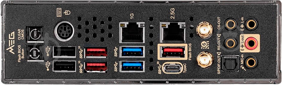 Материнская плата MSI MEG Z490 ACE (Socket 1200, Intel Z490, ATX) - фото 4 Материнская плата MSI MEG Z490 ACE (Socket 1200, Intel Z490, ATX) - фото 4