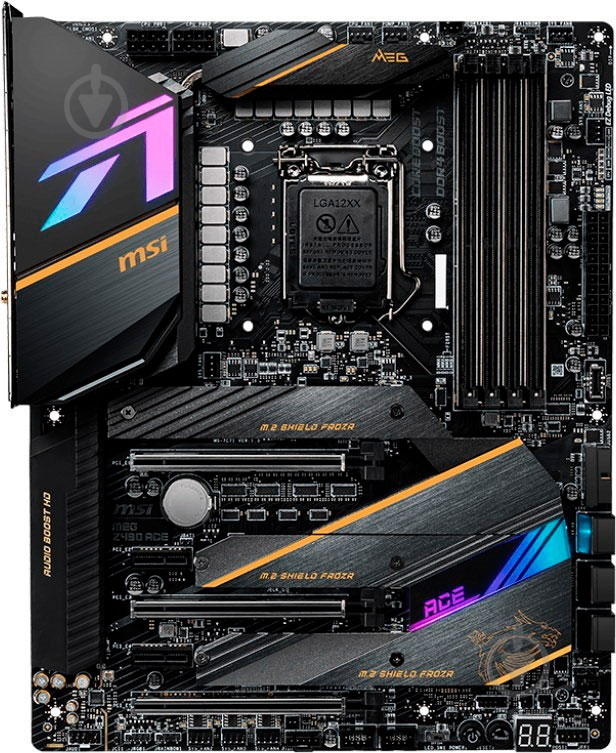 Материнская плата MSI MEG Z490 ACE (Socket 1200, Intel Z490, ATX) - фото 2 Материнская плата MSI MEG Z490 ACE (Socket 1200, Intel Z490, ATX) - фото 2