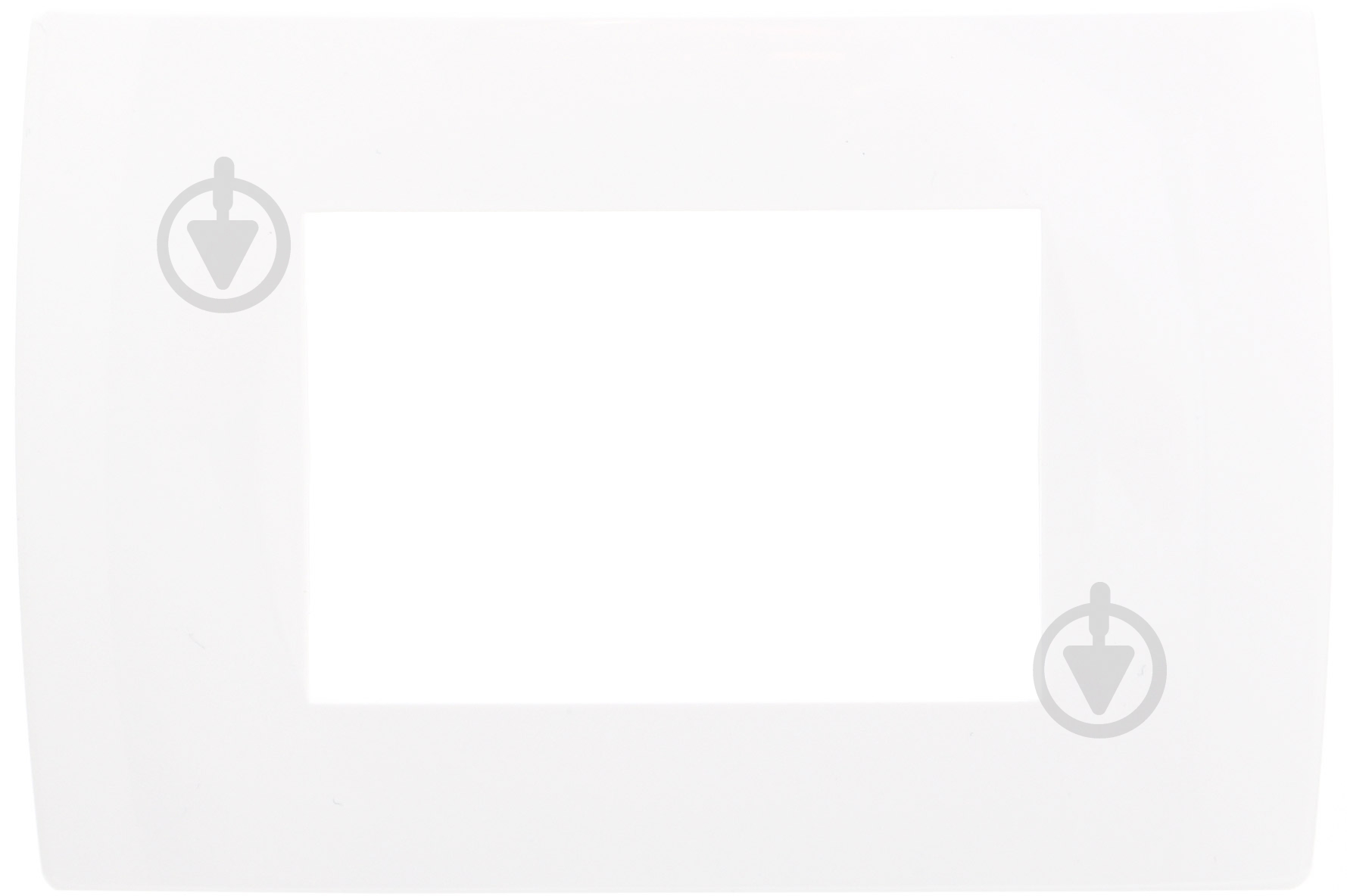 Рамка модульная TEM MODUL 3M горизонтальная белый 4324552 - фото 1