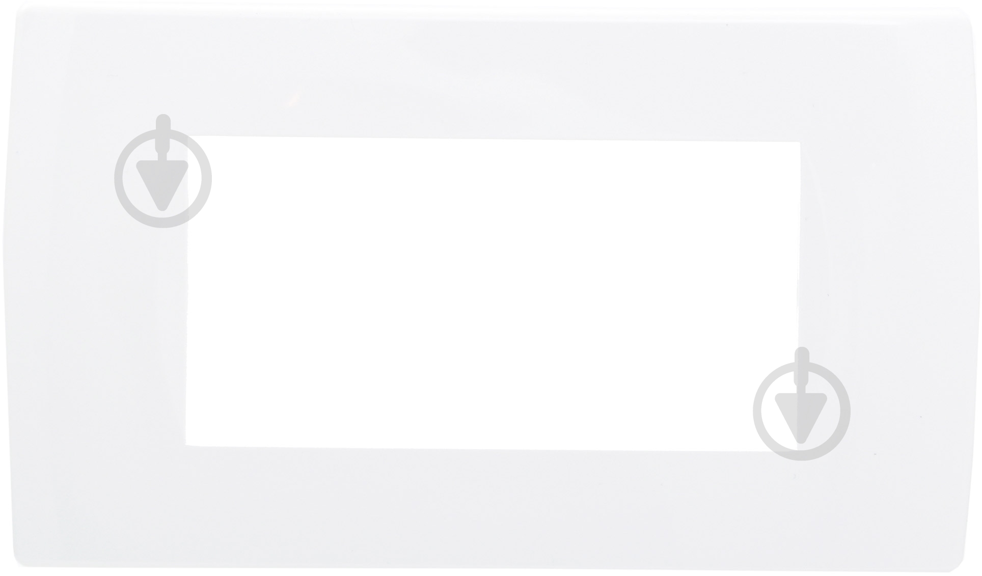 Рамка модульная TEM MODUL 4M горизонтальная белый 4324553 - фото 1