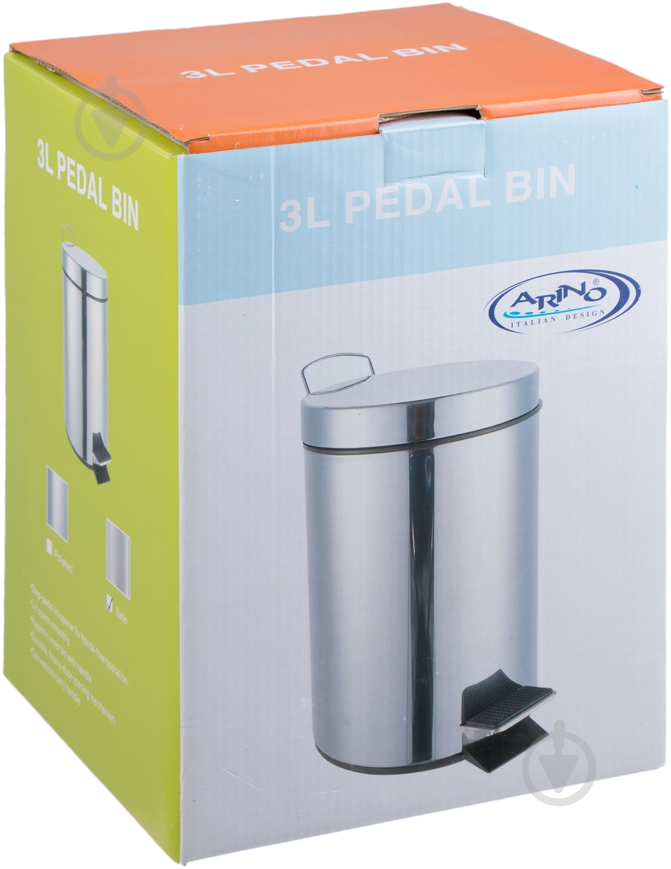 Ведро с педалью Arino 1302 - фото 3 Ведро с педалью Arino 1302 - фото 3