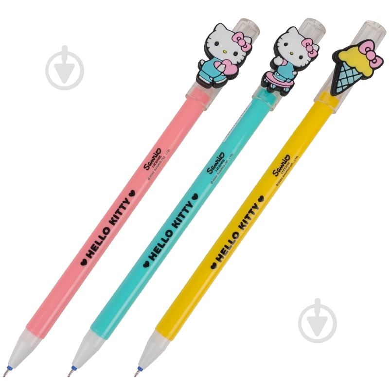 Ручка гелева KITE пиши-стирай Hello Kitty кольорова - фото 2