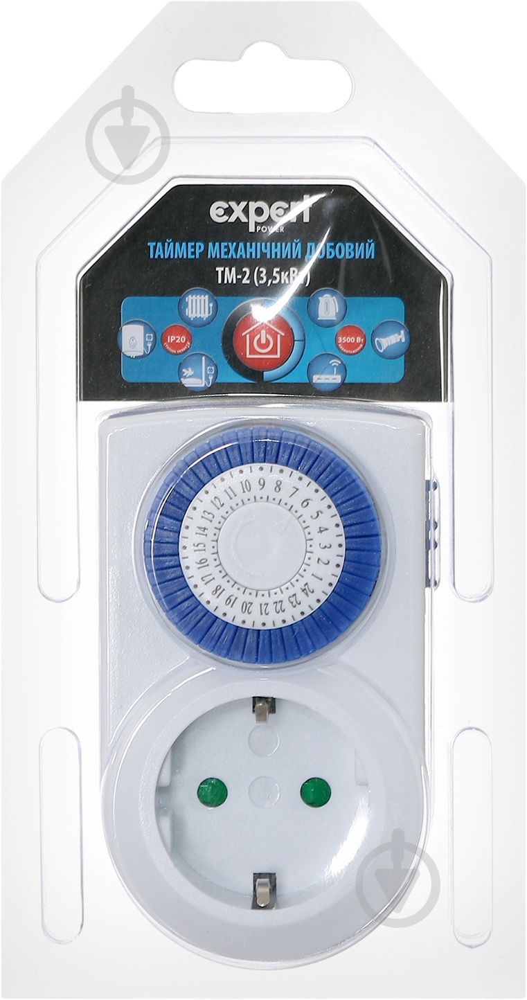 Таймер механічний Expert E-TM-24x3,5kW-D - фото 4