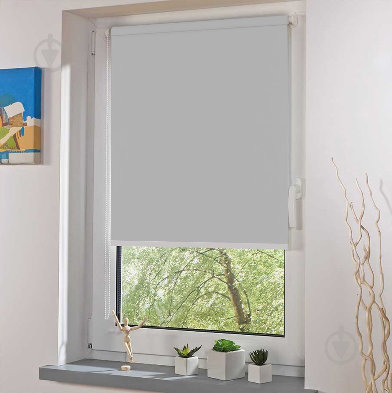 Ролета мини Rollotex струна RIMINI ICE 45x150 см серая - фото 2 Ролета мини Rollotex струна RIMINI ICE 45x150 см серая - фото 2