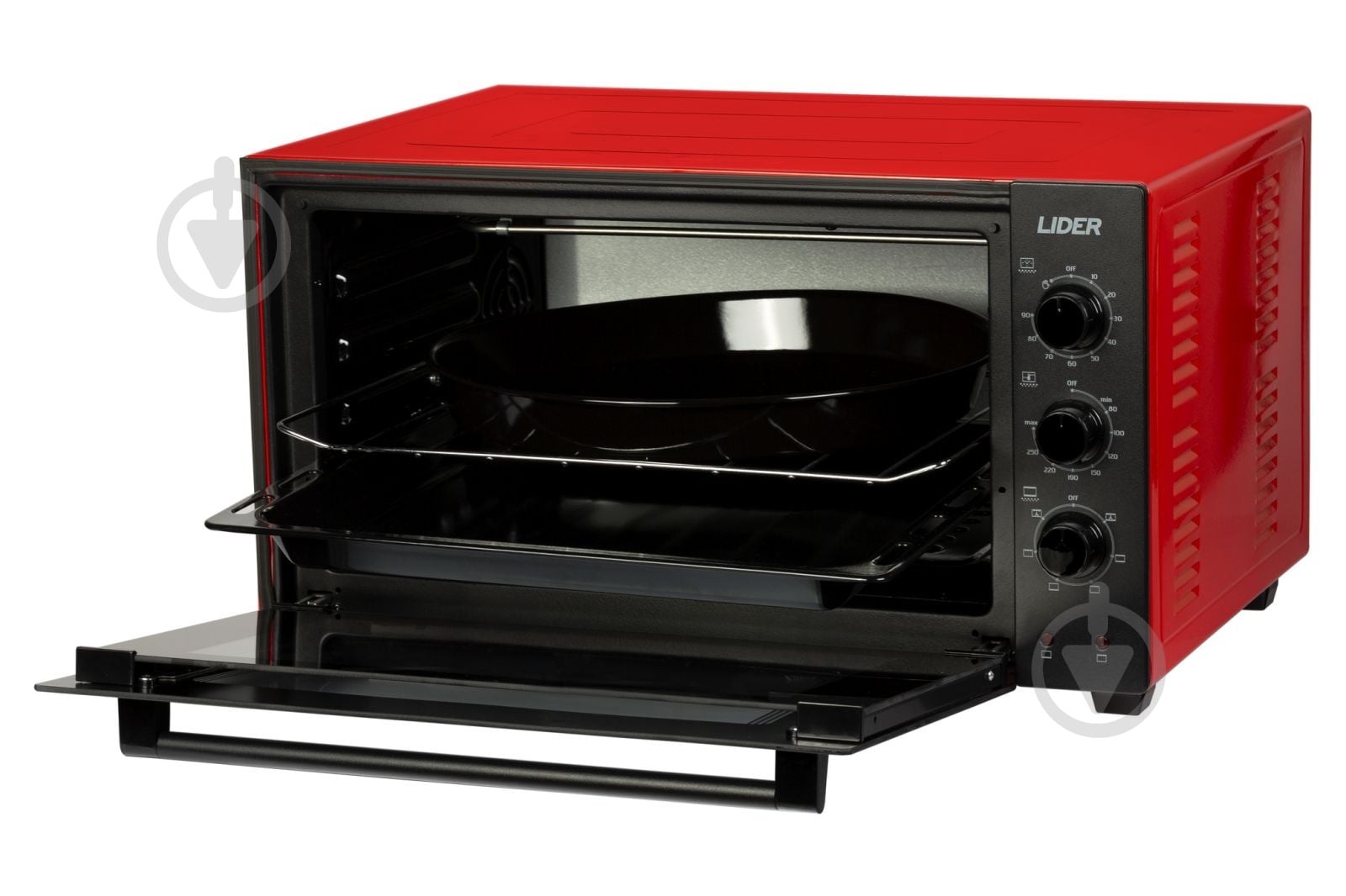 Електрична піч Lider 4223 LUX BLACK-BLACK-RED - фото 3