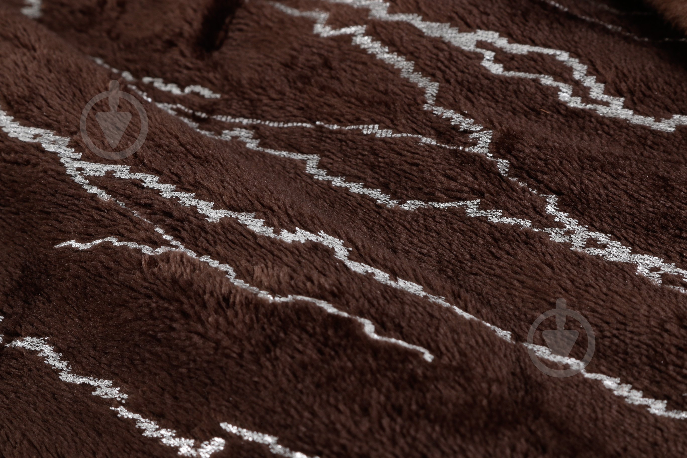 Плед Basic Marble Silver 160x200 см коричневый La Nuit - фото 3