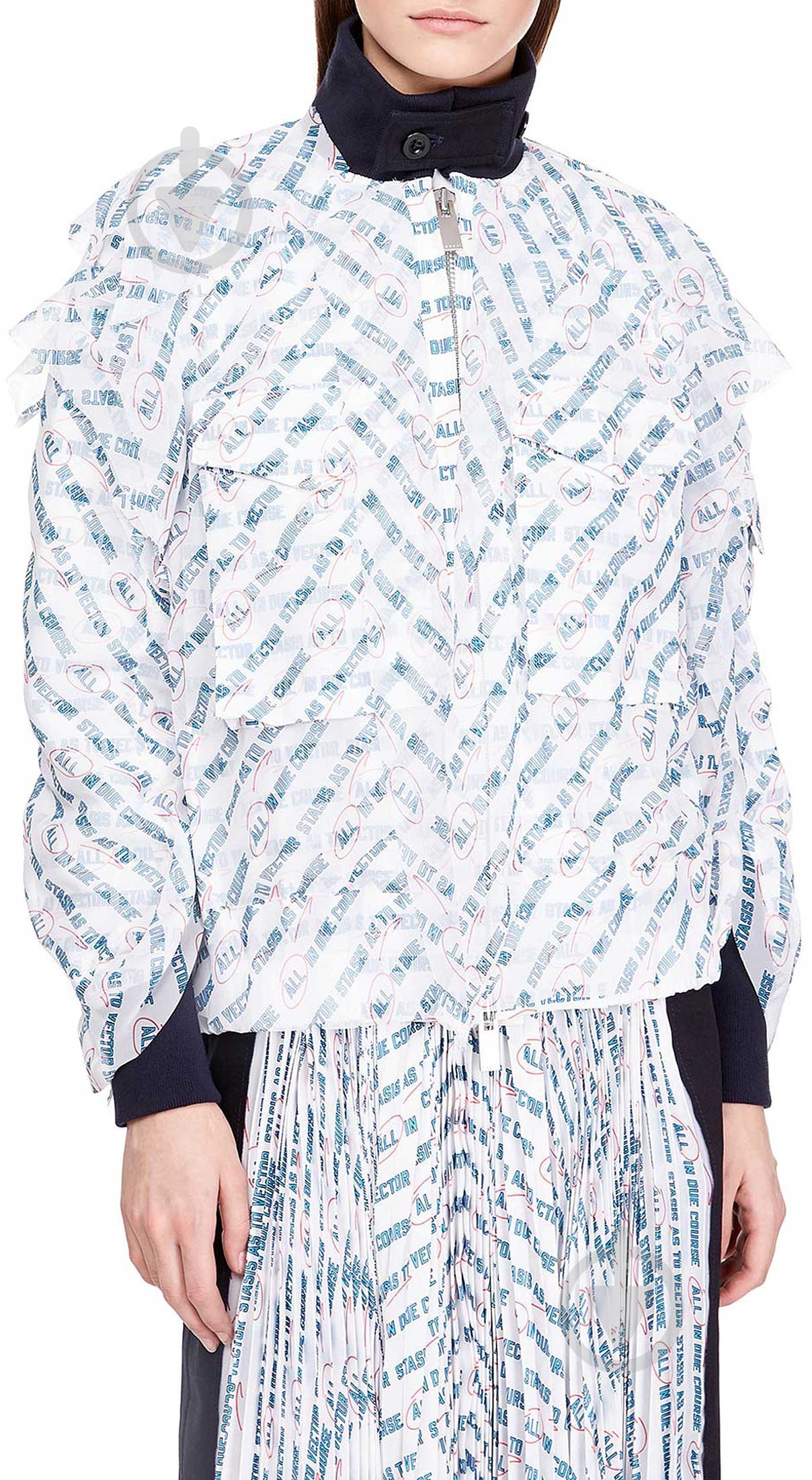 Ветровка женская демисезонная 3574 03574-9G1 белая - фото 1 Ветровка женская демисезонная 3574 03574-9G1 белая - фото 1