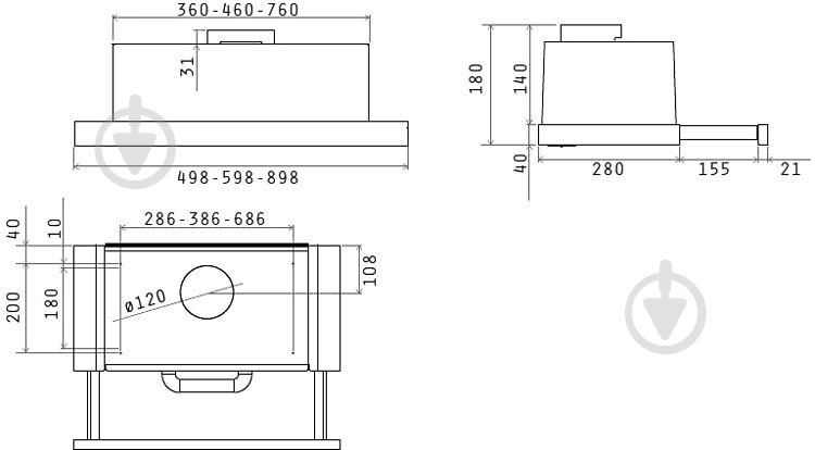 Вытяжка Elica Slimmy STD GRIX/A/50 - фото 4 Вытяжка Elica Slimmy STD GRIX/A/50 - фото 4