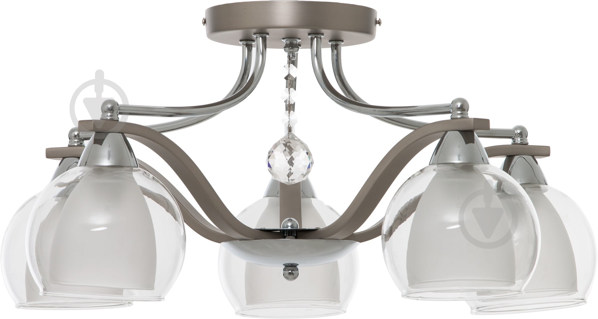 Люстра потолочная Accento lighting Electra 5xE14 хром ALSQ-MD37479/5 - фото 2