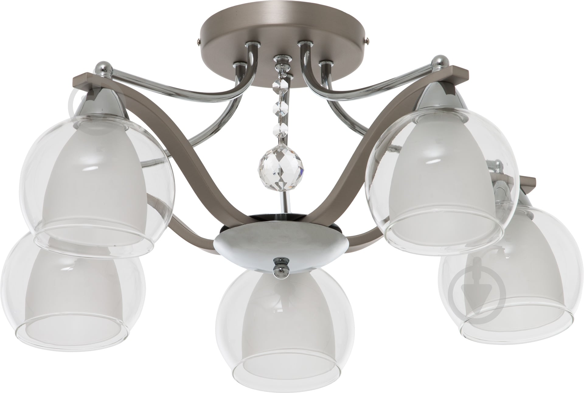 Люстра потолочная Accento lighting Electra 5xE14 хром ALSQ-MD37479/5 - фото 1
