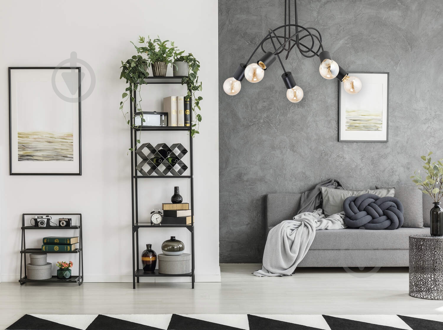 Люстра потолочная ALFA Tango 5xE27 черный 23175 - фото 3 Люстра потолочная ALFA Tango 5xE27 черный 23175 - фото 3