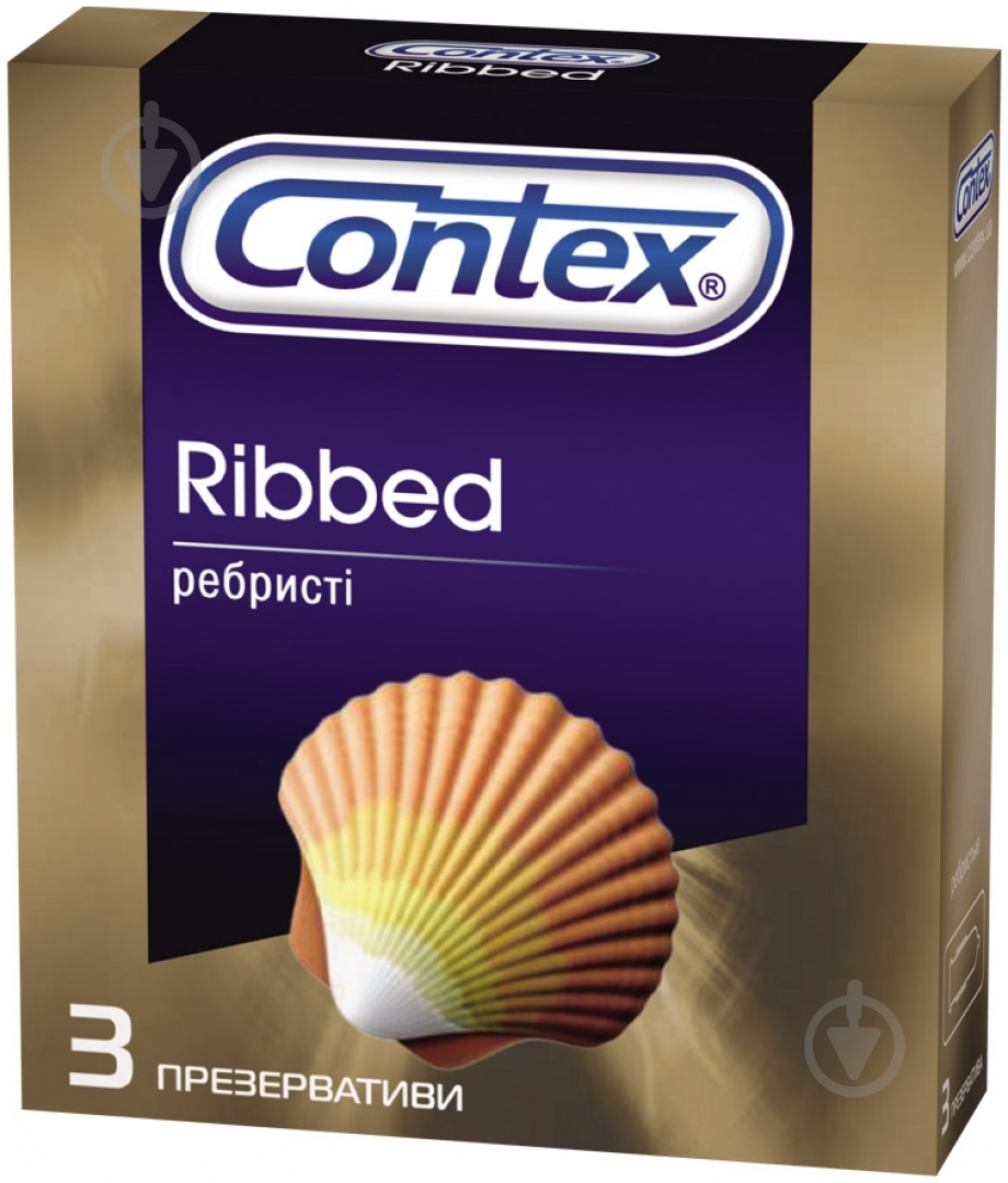 Презервативи Contex Ribbed 3 шт. - фото 1