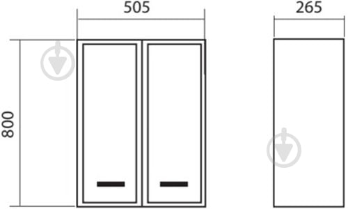 Шкафчик подвесной Aqua Rodos Декор 50 - фото 6