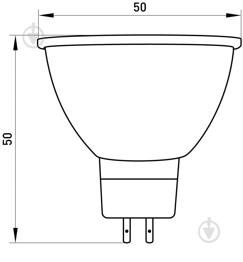 Лампа світлодіодна E.NEXT 6 Вт G5,3 230 В 3000 К l0650632 - фото 3