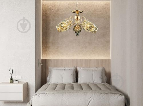 Люстра подвесная Blitz 5x40 Вт E27 золото 5431-45 - фото 2