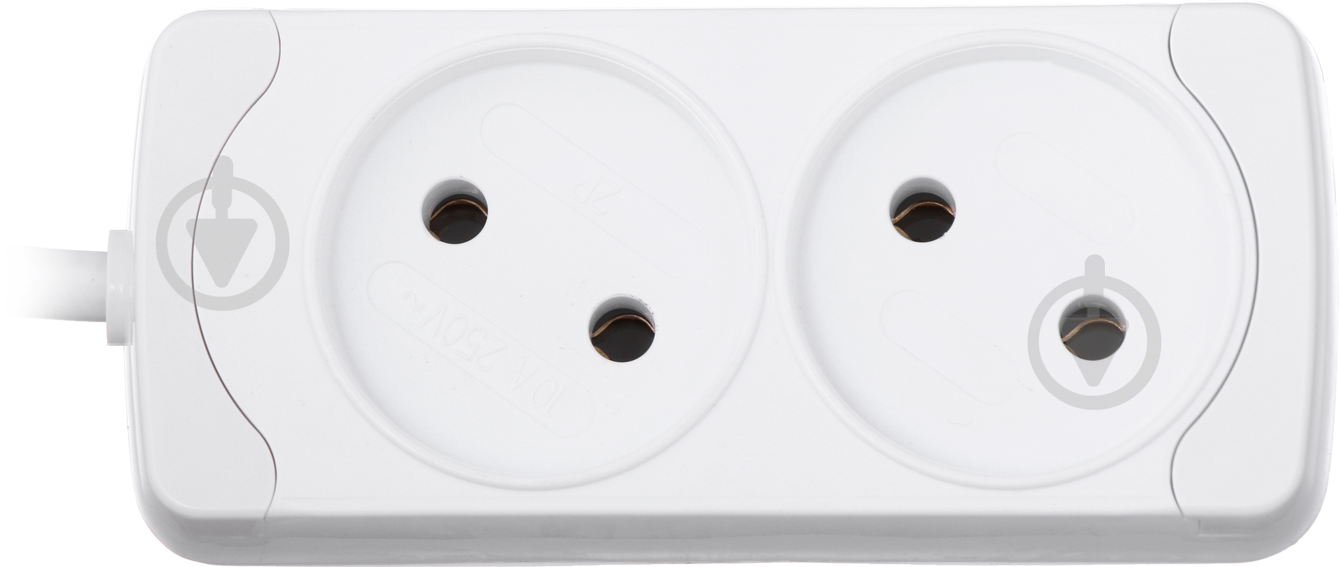 Подовжувач Gunsan без заземлення 2 гн. білий 5 м - фото 3 Подовжувач Gunsan без заземлення 2 гн. білий 5 м - фото 3