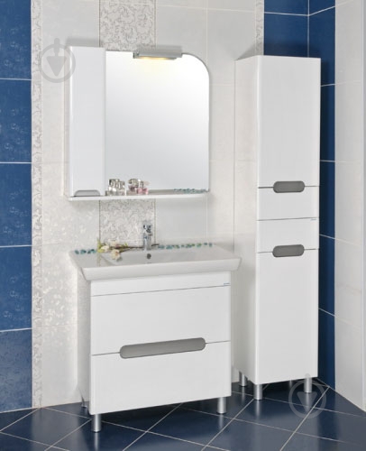 Тумба підлогова Aqua Rodos Бостон 65 біла з умивальником Porto 65 - фото 4