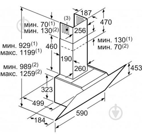 Витяжка Bosch DWK 67HM60 - фото 2