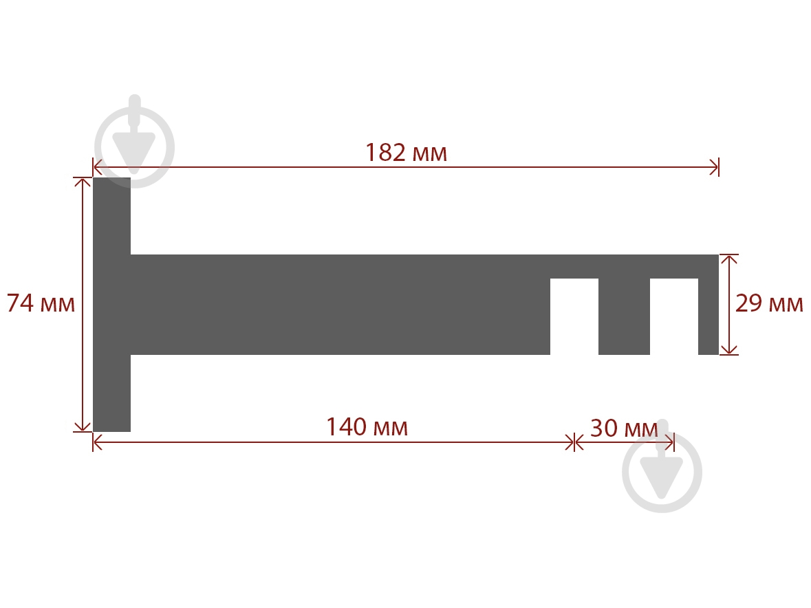 Комплект карнизу Quadrum G-Tech подвійний 17/300 см сталь/чорний профіль з чорними гачками - фото 7 Комплект карнизу Quadrum G-Tech подвійний 17/300 см сталь/чорний профіль з чорними гачками - фото 7