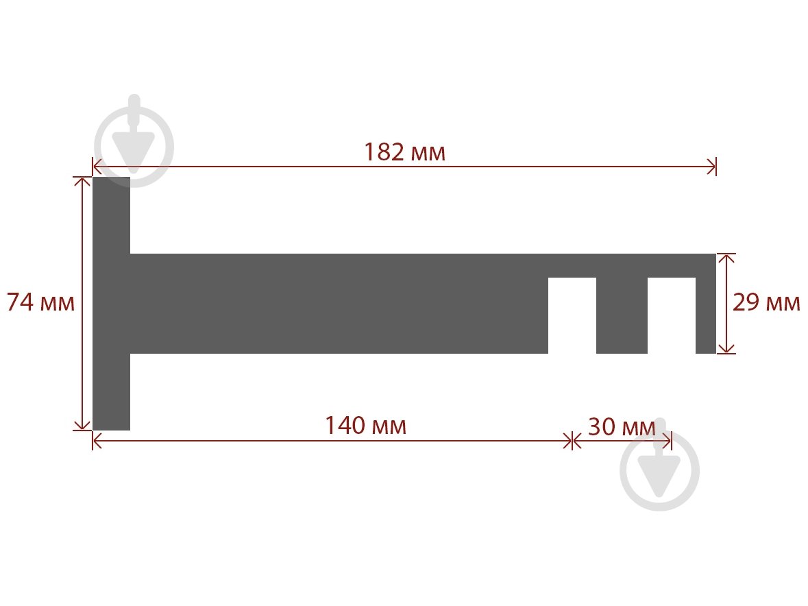 Комплект карниза Quadrum G-Tech двойной 17/160 см сталь/черный профиль с черными крючками - фото 7 Комплект карниза Quadrum G-Tech двойной 17/160 см сталь/черный профиль с черными крючками - фото 7