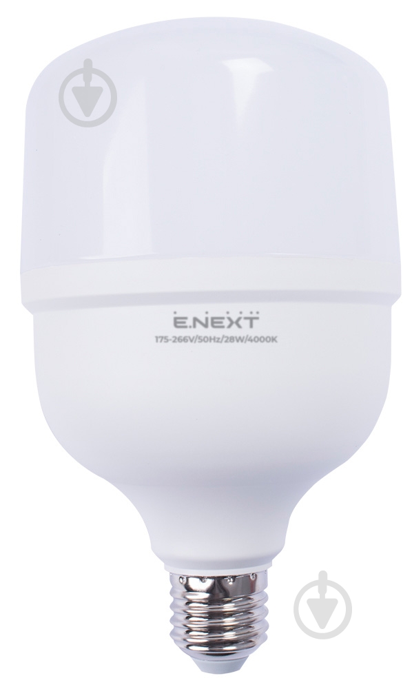 Лампа світлодіодна E.NEXT 28 Вт E27 230 В 4000 К l0650637 - фото 1 Лампа світлодіодна E.NEXT 28 Вт E27 230 В 4000 К l0650637 - фото 1