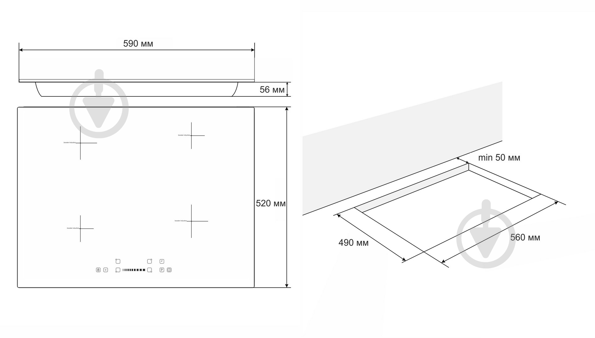 Варочная поверхность индукционная Eleyus ZENA 60 BL I - фото 10 Варочная поверхность индукционная Eleyus ZENA 60 BL I - фото 10