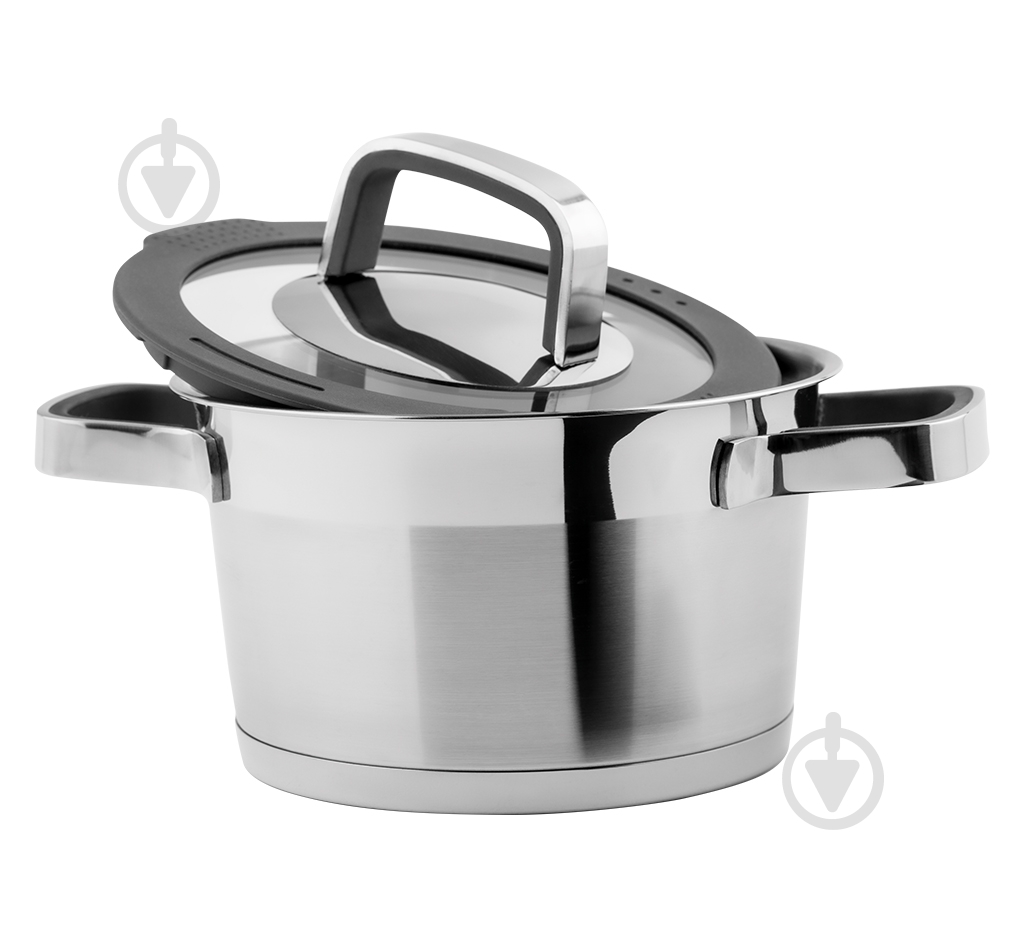 Каструля з кришкою Vinzer Moderno Graphite Collection 1.5 л 50071 - фото 2