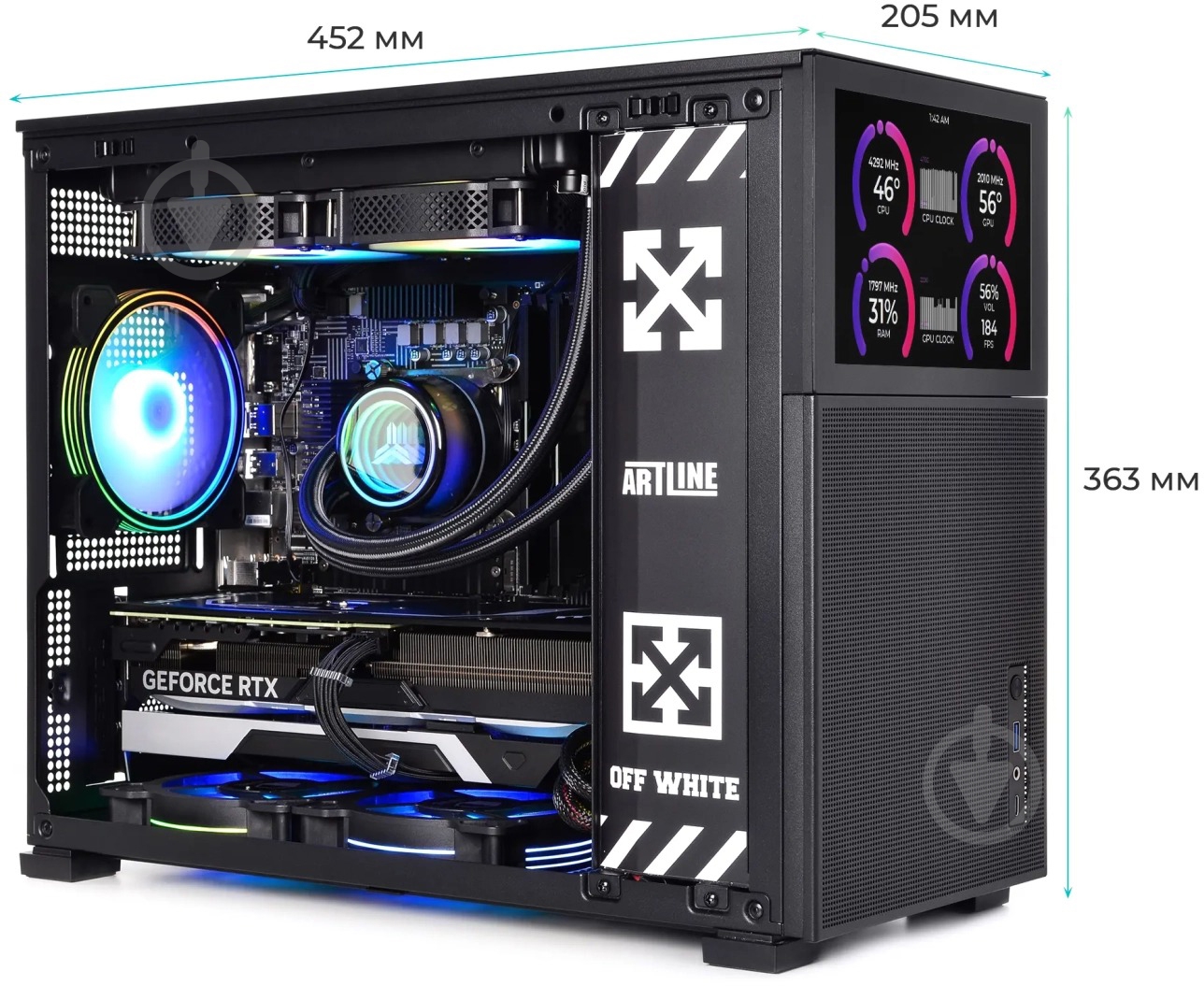 Компьютер Artline Gaming D31 Windows 11 Home (D31v41Win) black - фото 4